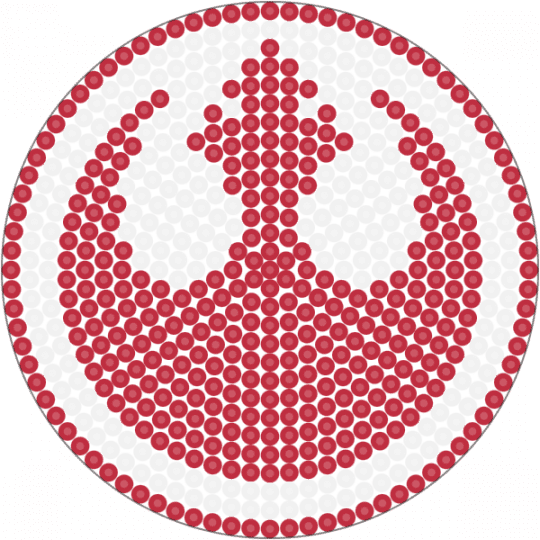 Rebel Alliance Emblem - red, white