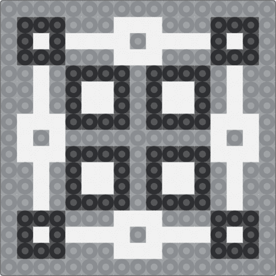 SM Square Quilt Template - gray,white