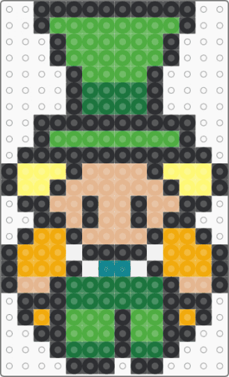 Mad Hatter - black,beige,green