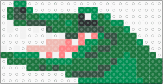 Crocodile Head - green