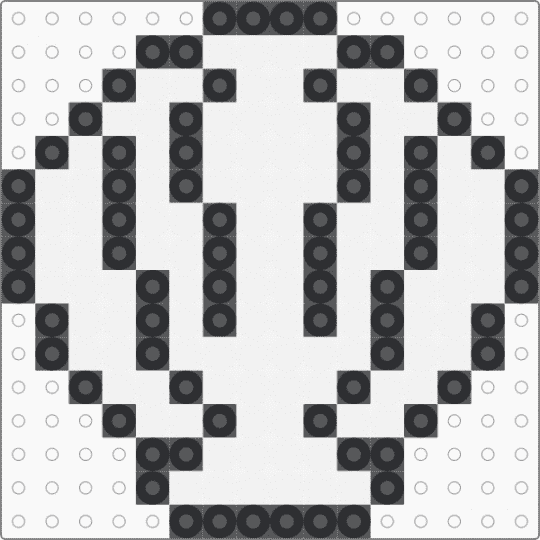 Seashell Template - black, white