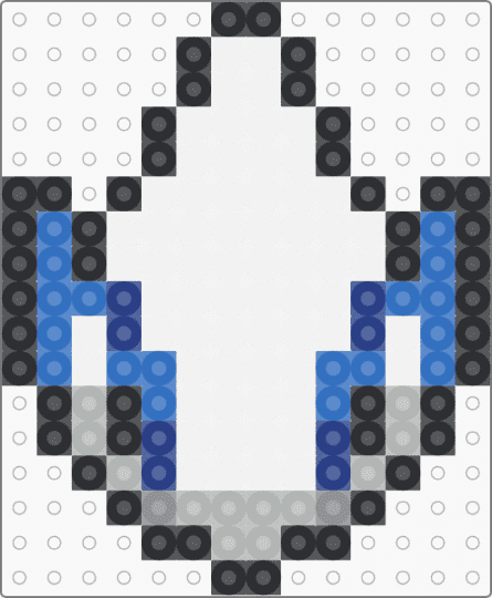 Lugia Head - white,blue