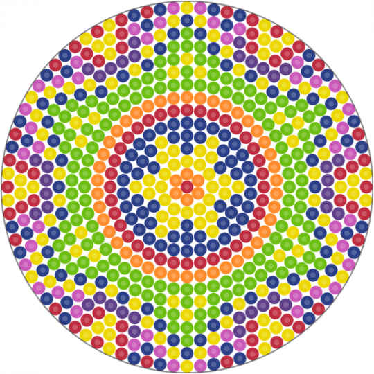 Circle Mandala Template (2) - blue, green, red, yellow