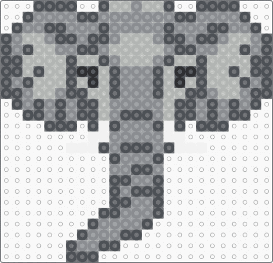Elephant Head - gray
