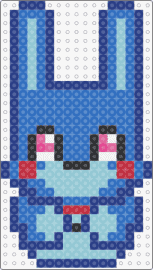 FNAF Mini Bon Bon - bonnie,fnaf,five nights at freddys,cute,teddy,video game,character,horror,blue,light blue