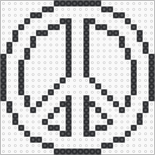 Peace Sign Template - black