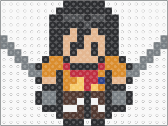 Mikasa Ackerman Sprite (No Cape) - black,gray,beige,orange,colorful