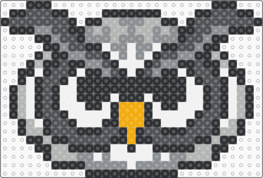 Owl Head Template - gray