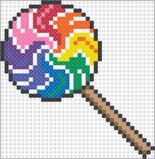 Rainbow Lollipop - purple,blue,pink,orange,colorful