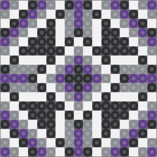 Demisexual Pride Quilt Square - purple,gray
