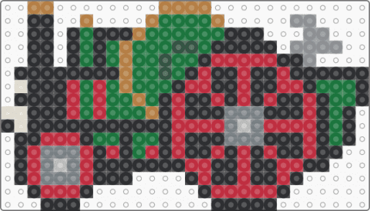 Trevor the Traction Engine - black,red,green