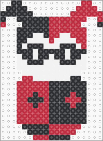 Harley Quinn - red,white