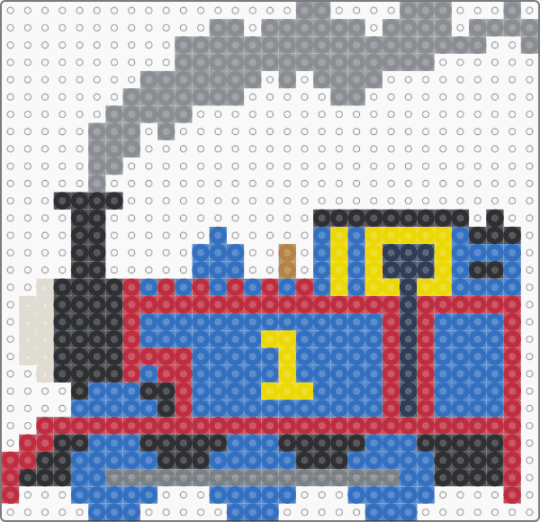 Thomas the Tank Engine - red,blue,gray