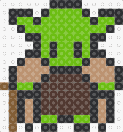 Yoda - yoda,star wars,chibi,jedi,character,scifi,movie,green,tan,brown