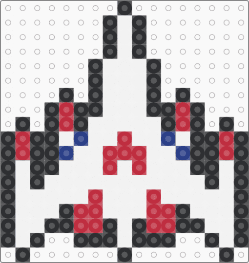 Galaga Battleship - white,red