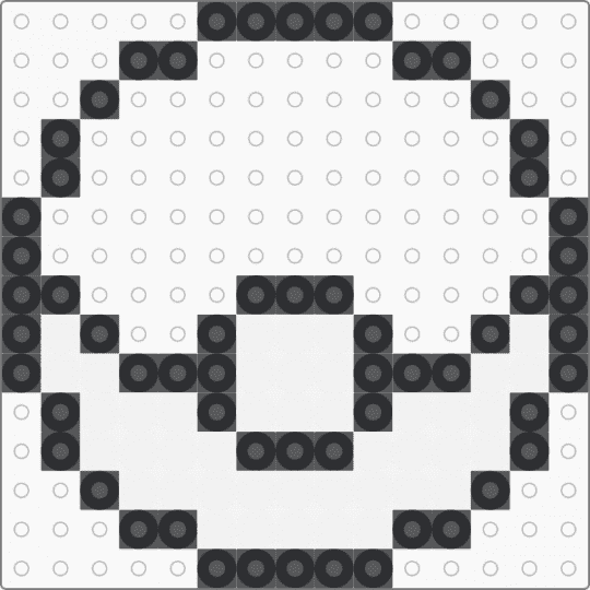 Pokéball Template - black,white