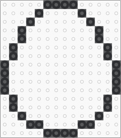 Easter Egg Template - black