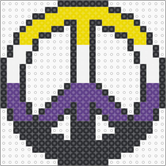 Non-Binary Pride Peace - black,purple,yellow,pride,lgbtqia,peace
