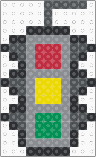 Traffic Light Icon - gray