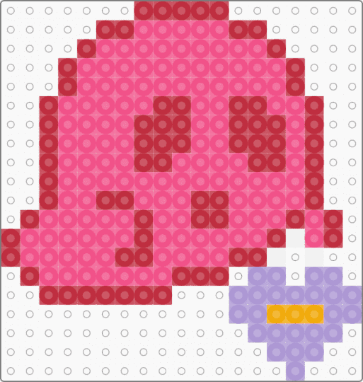 Pink Ghost w/ Heart Purse - red,pink