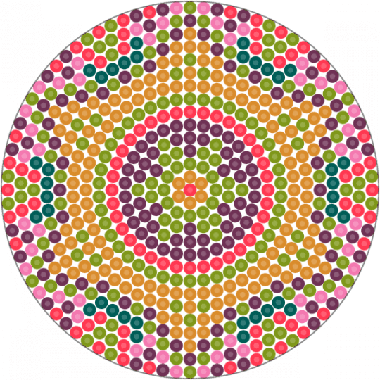 Circle Mandala (3) - gold, orange, pink