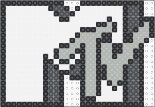 MTV Logo Template - beige, gray, white