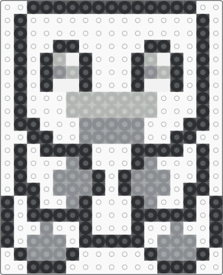 FNAF Plushie Template (2) - black,gray,beige