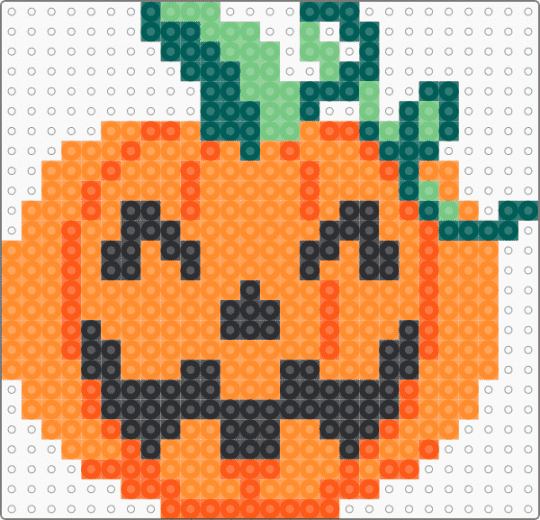 Smiling Jack o' Lantern - orange