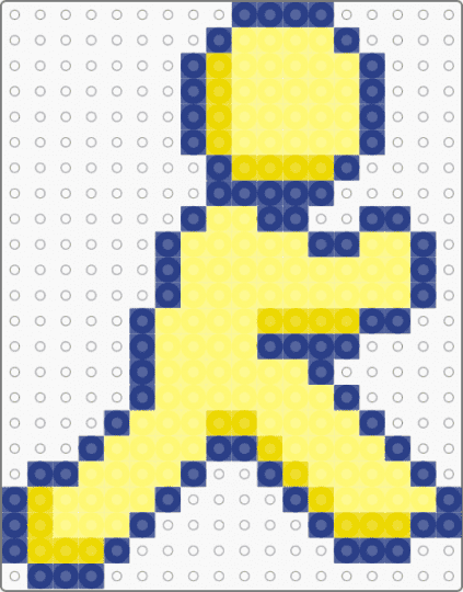 AOL Running Man - blue,yellow