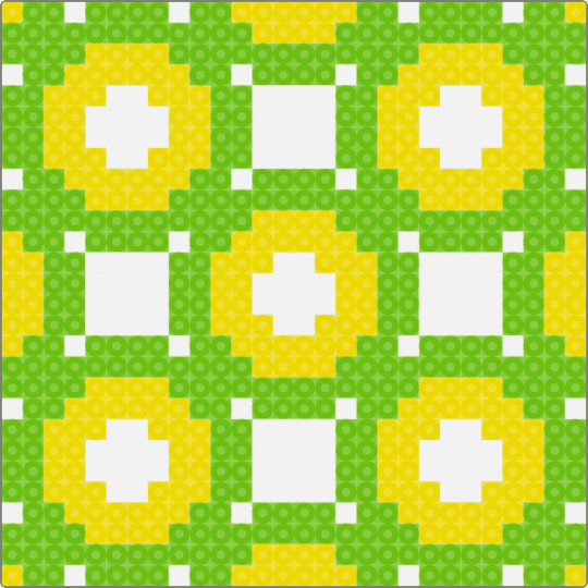 Lemon-Lime Coaster - yellow,green