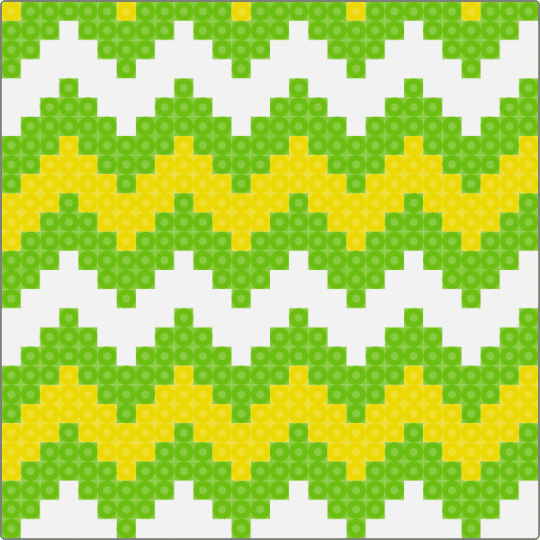 Lemon-Lime Coaster (4) - green, yellow