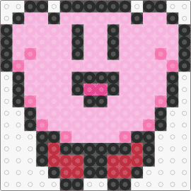 Happy Jump Kirby - kirby,jump,nintendo,happy,smile,video game,character,cute,pink
