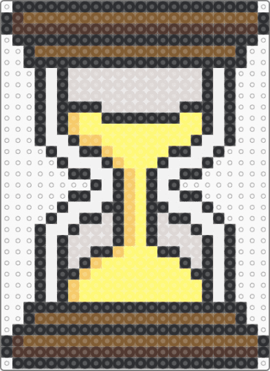 Hourglass - tan, yellow