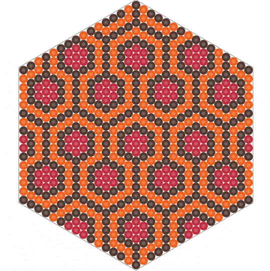 Overlook Hotel Carpet Pattern - brown, orange