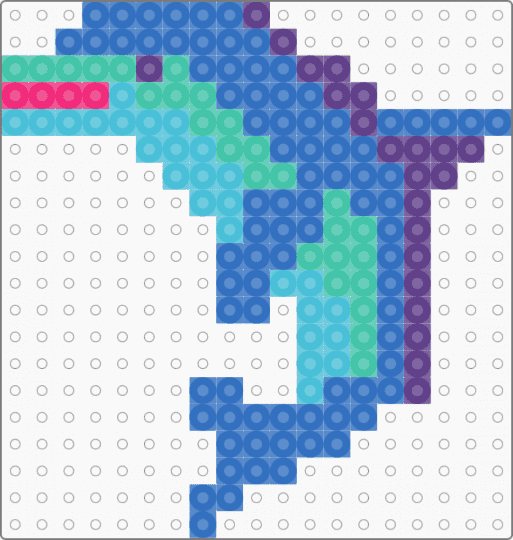 Lisa Frank Dancing Dolphin - blue