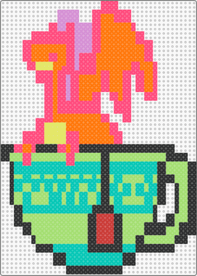 Tea dragon - red,orange,teal,green,dragon,tea,teacup