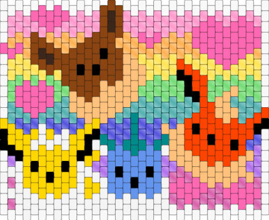 Gamer Bag Face - red,yellow,pink,orange