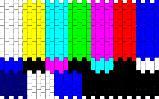 tv static bag (1/) - purple,light blue,pink,tv,static,bag,peyote