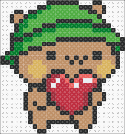 Dudu Love - tan,green,dudu,bear,bucket hat,love,heart