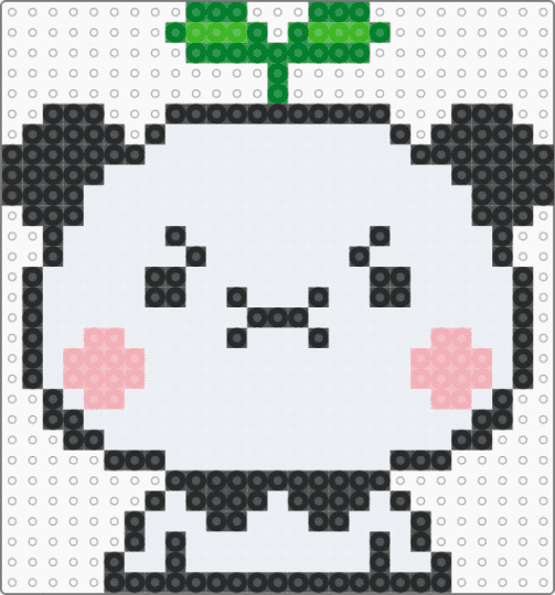 Bubu Angy - white,beige,green,bubu,bear,cute,angy,sprout