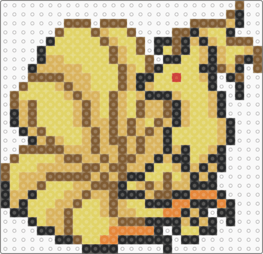 Ninetails 29x29 - tan,yellow,orange,pokemon,ninetails,fox