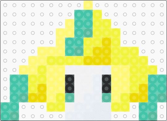 Jirachi 18x13 - yellow,teal