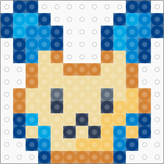 Minun 13x13 - orange,blue,beige