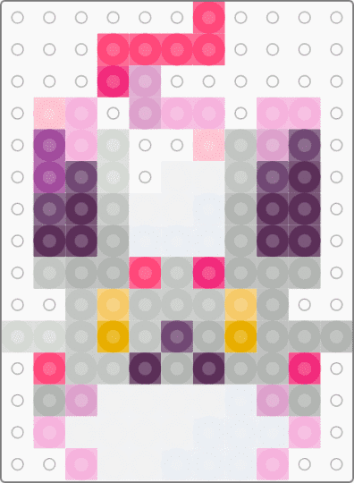 Hisuian Zorua 11x15 - beige, pink