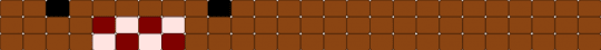 Domo ladder stitch :D - red,domo,ladder stitch,brown