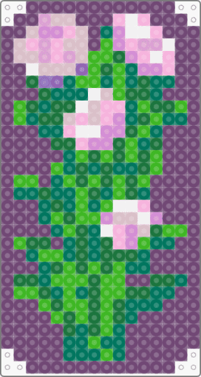 Peony. Des 1 - pink,green