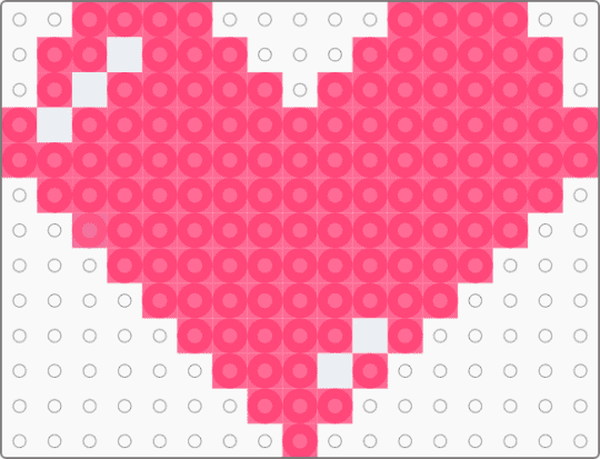 cute easy heart - red