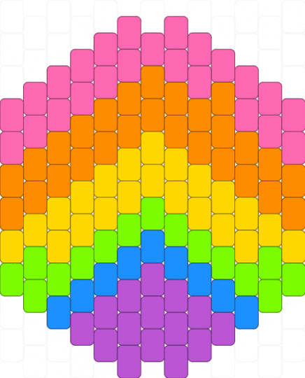 Rainbow coaster or smth idk - orange, pink, yellow