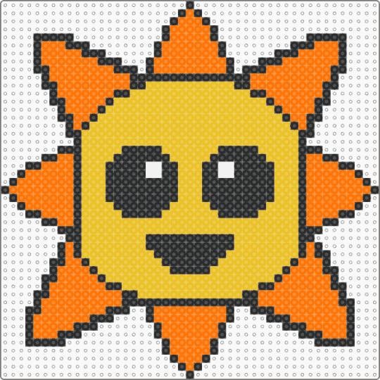 M.R Sun Sprunki in my style - orange, yellow
