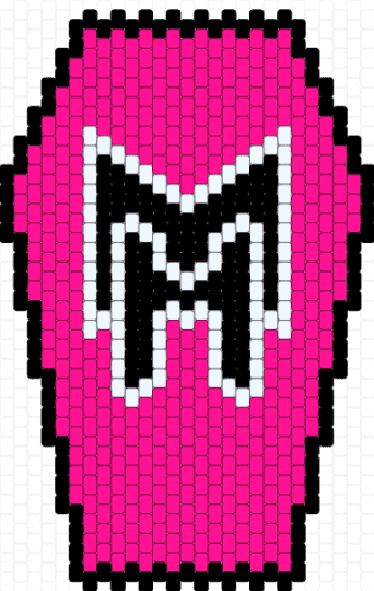 Back of coffin bag - pink